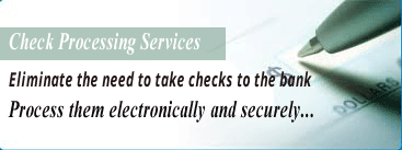 Check Processing Outsourcing Services
